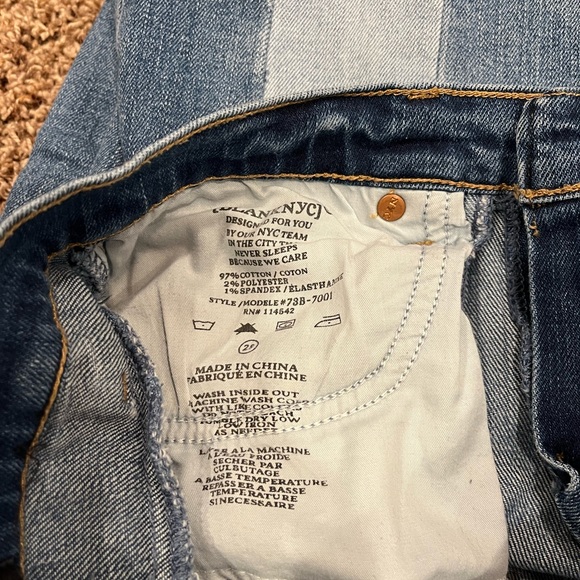 Blank NYC The Reade Crop Patchwork Raw Hem Jeans - Picture 9 of 11